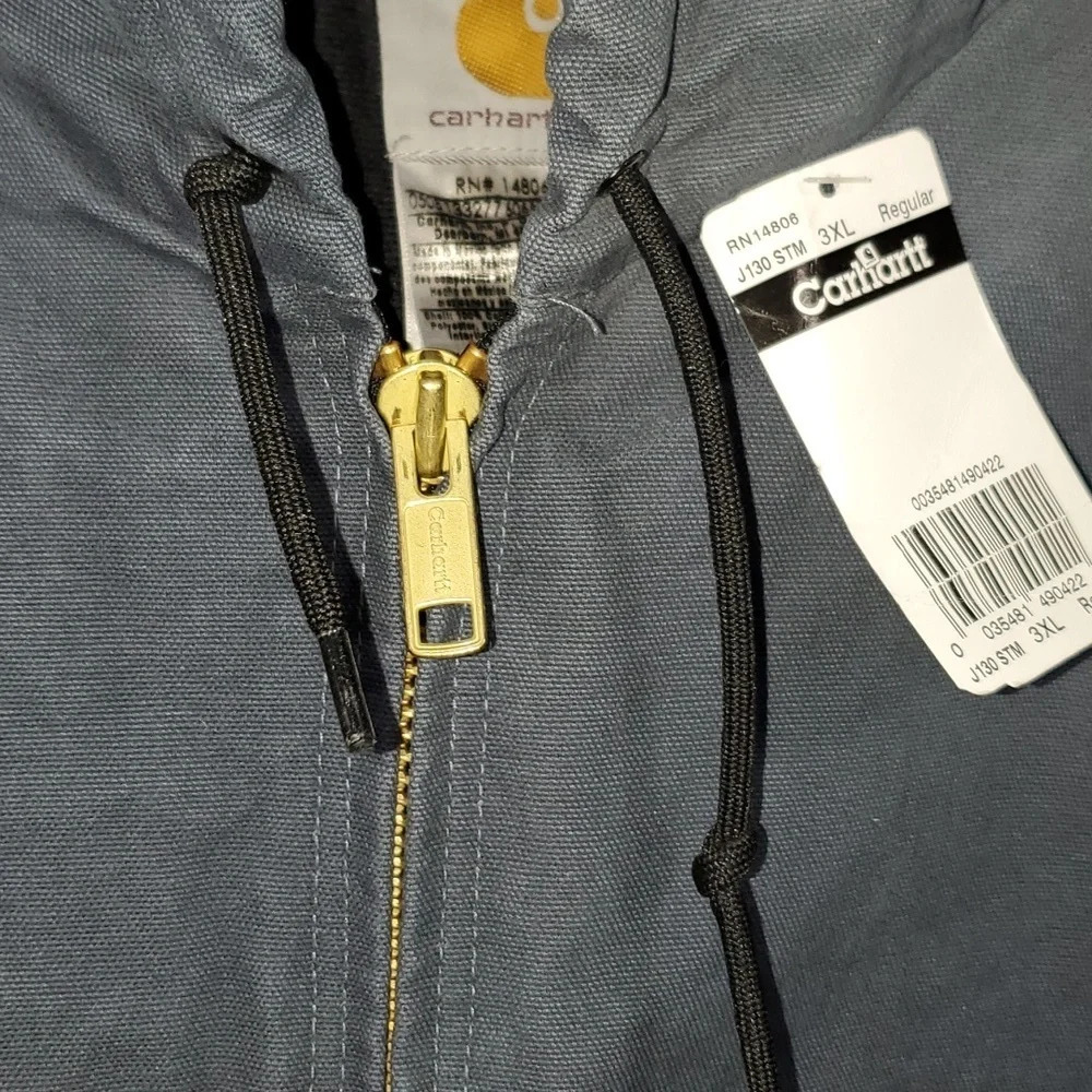Carhartt Quilted Sandstone Active Work Jacket 3XL j140 NWT - Picture 3 of 16